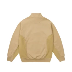 1/4 ZIP WASH OUT FUNNEL STONEY GREY