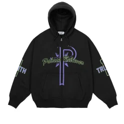 BELIEVER ZIP HOOD BLACK