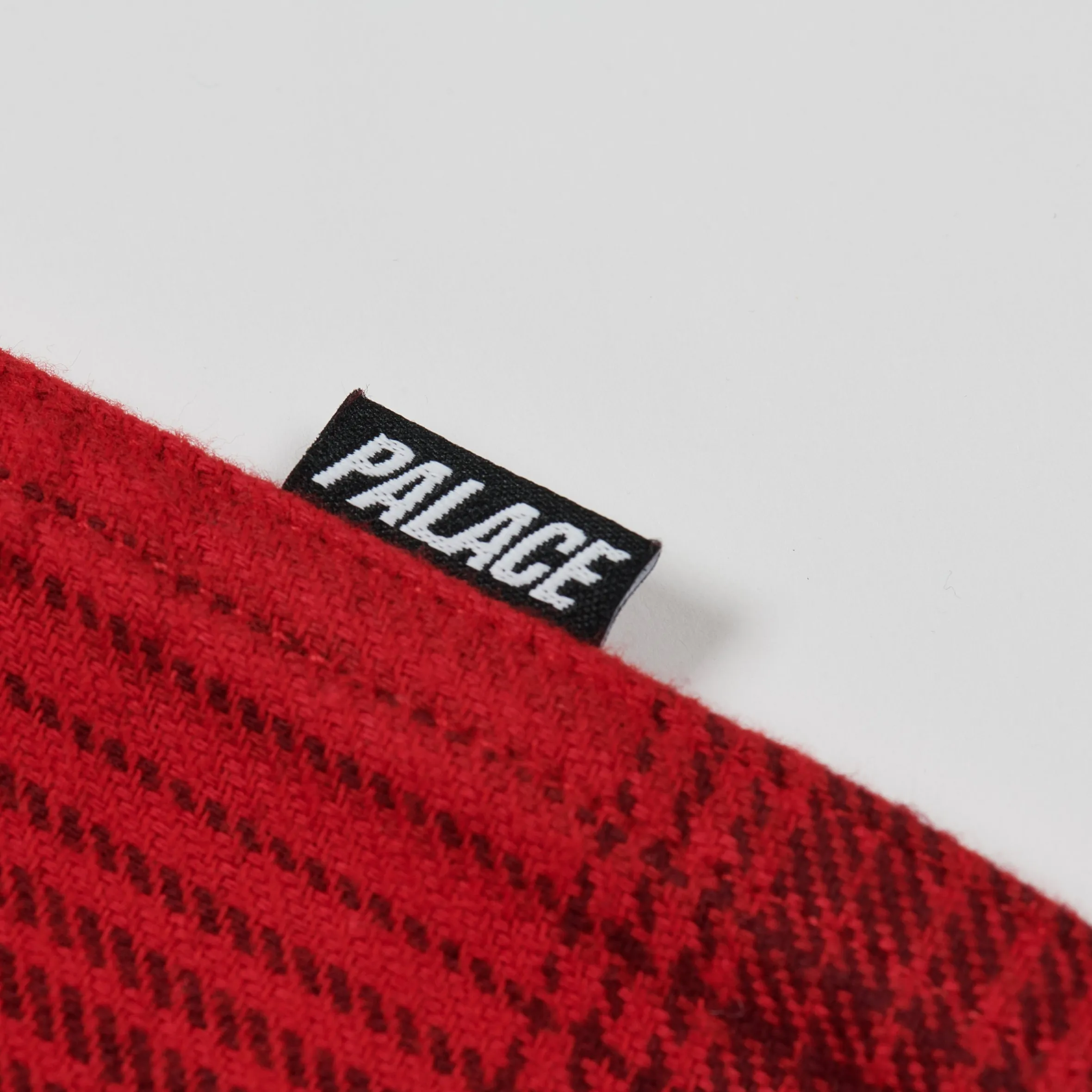 BRUSHED FLANNEL DROP SHOULDER SHIRT RED