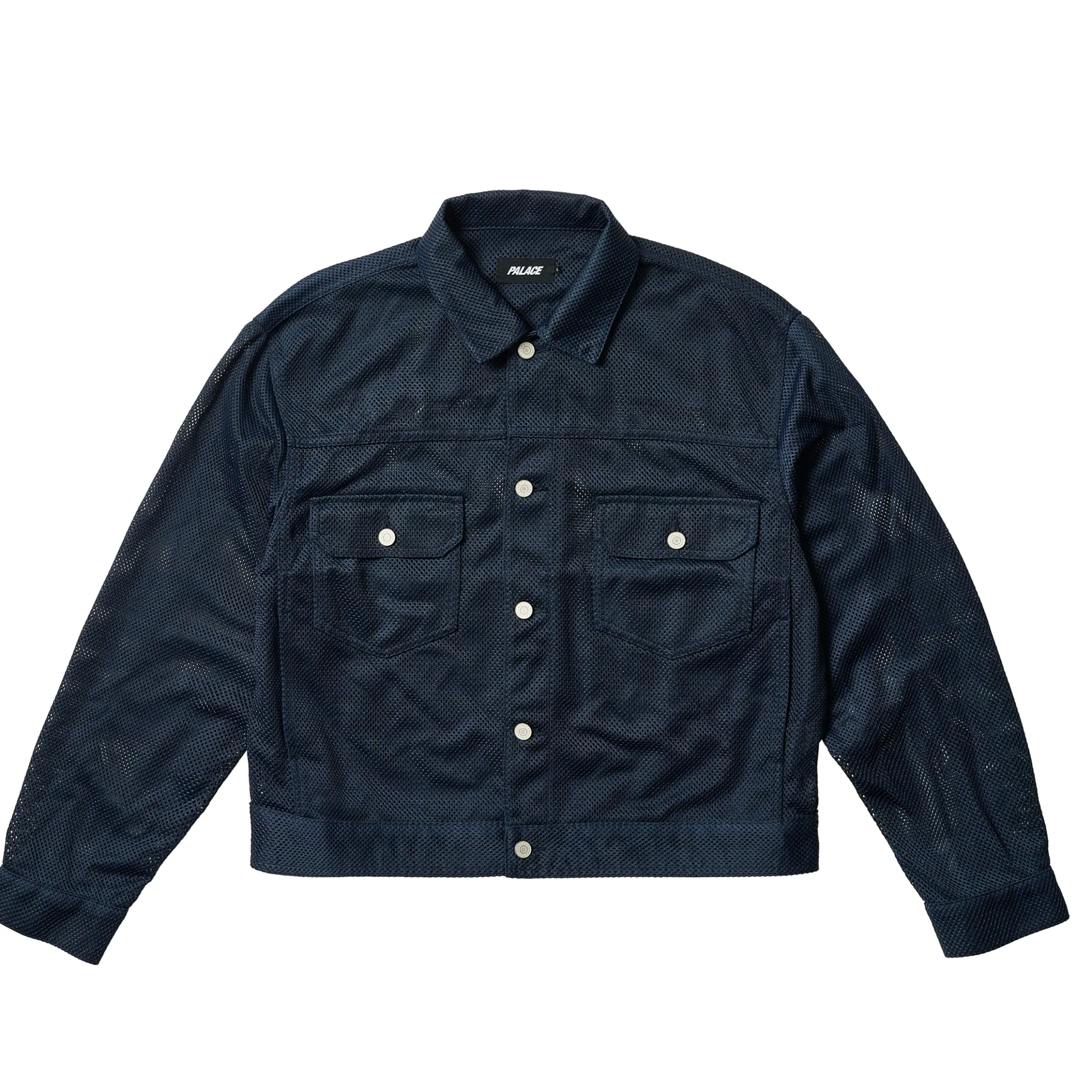 MESH TRUCKER JACKET NAVY