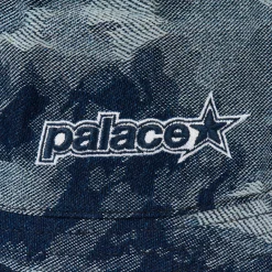 P STAR BUCKET HAT STONEWASH DENIM