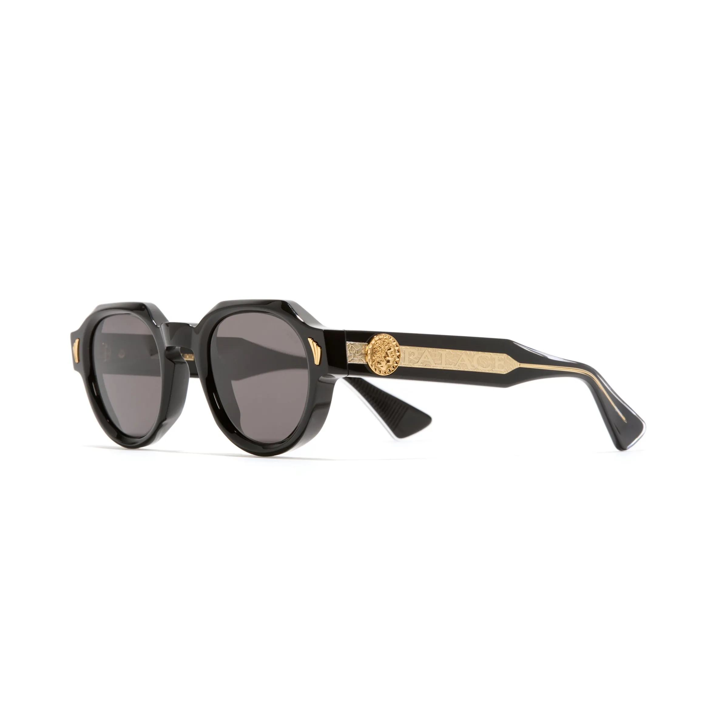 PALACE CUTLER AND GROSS VICTORY ROUND SUNGLASSES BLACK