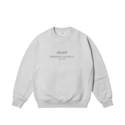 PALACE ENGINEERED GARMENTS CREW GREY MARL