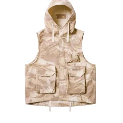 PALACE ENGINEERED GARMENTS HOODED VEST RIPSTOP PRINTED