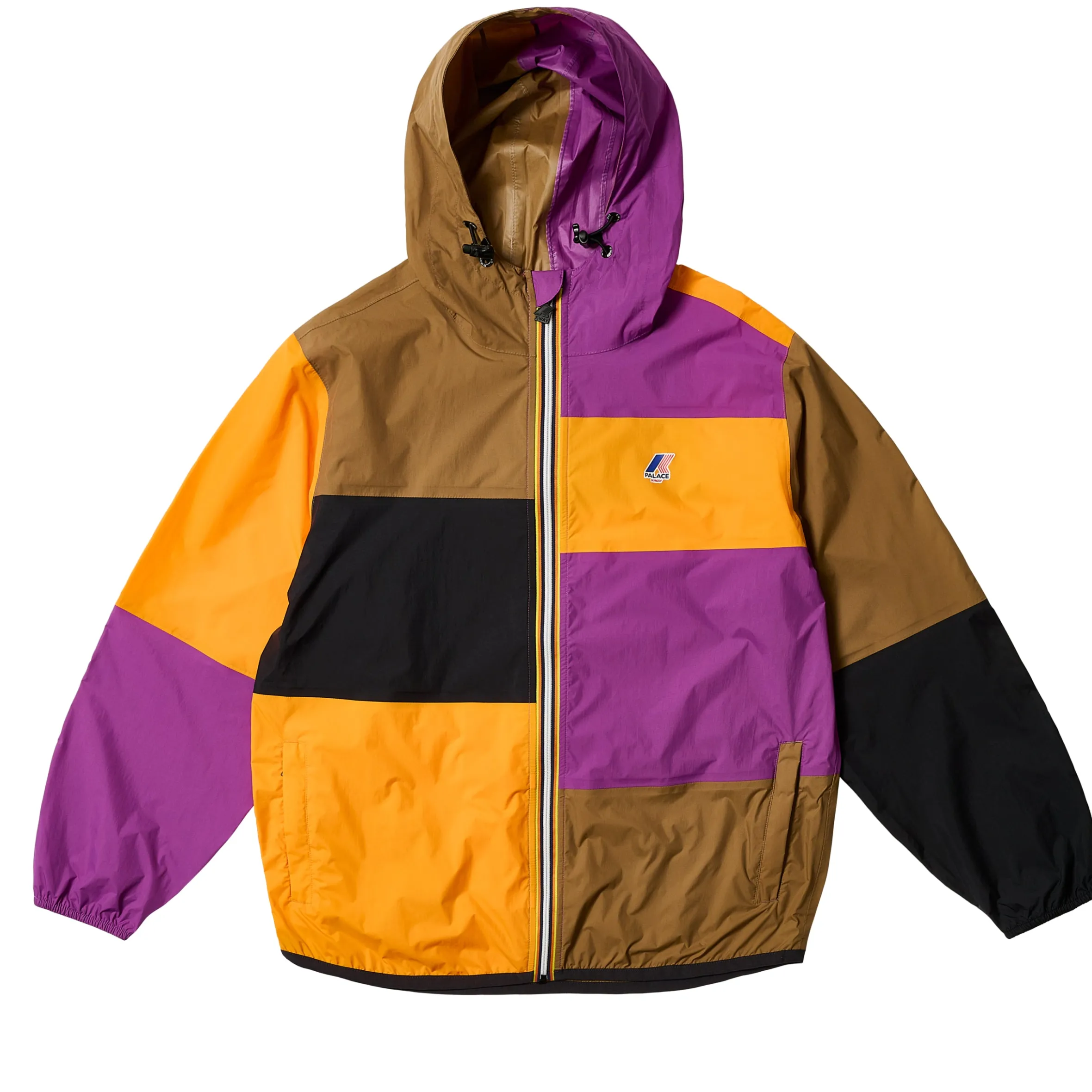 PALACE K-WAY LE VRAI 4.0 CLAUDE PACKABLE JACKET MULTI / PURPLE / ORANGE