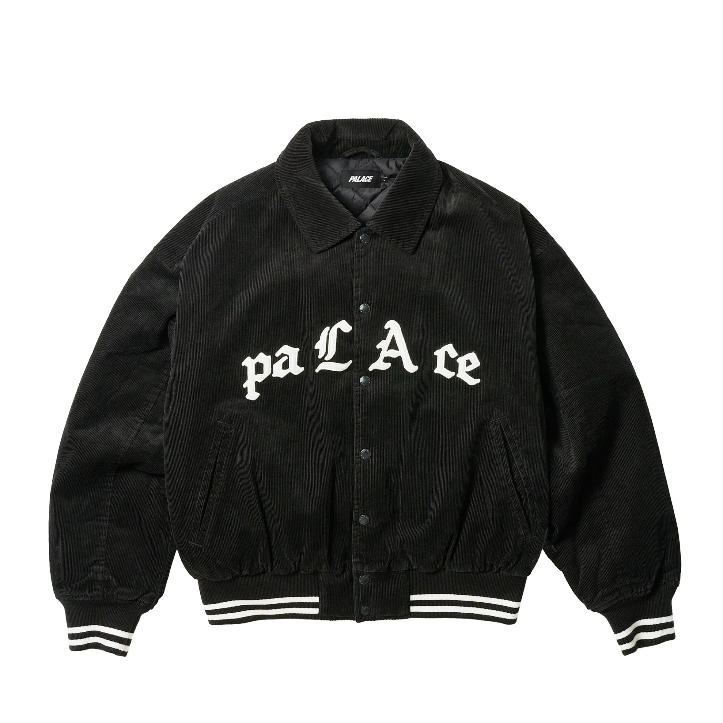 PALACE LOVE VARSITY JACKET BLACK