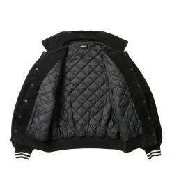 PALACE LOVE VARSITY JACKET BLACK