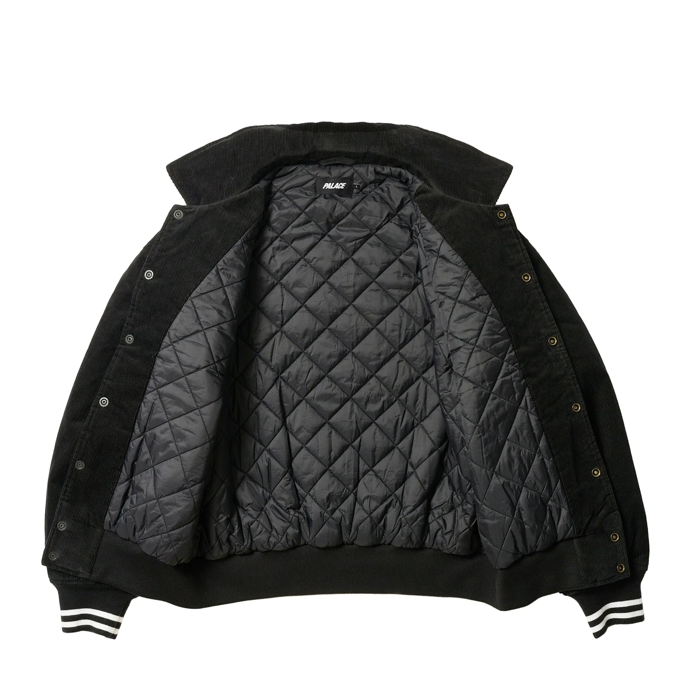 PALACE LOVE VARSITY JACKET BLACK
