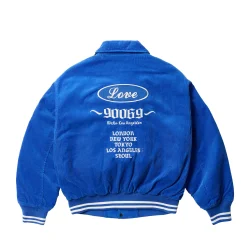 PALACE LOVE VARSITY JACKET BLUE
