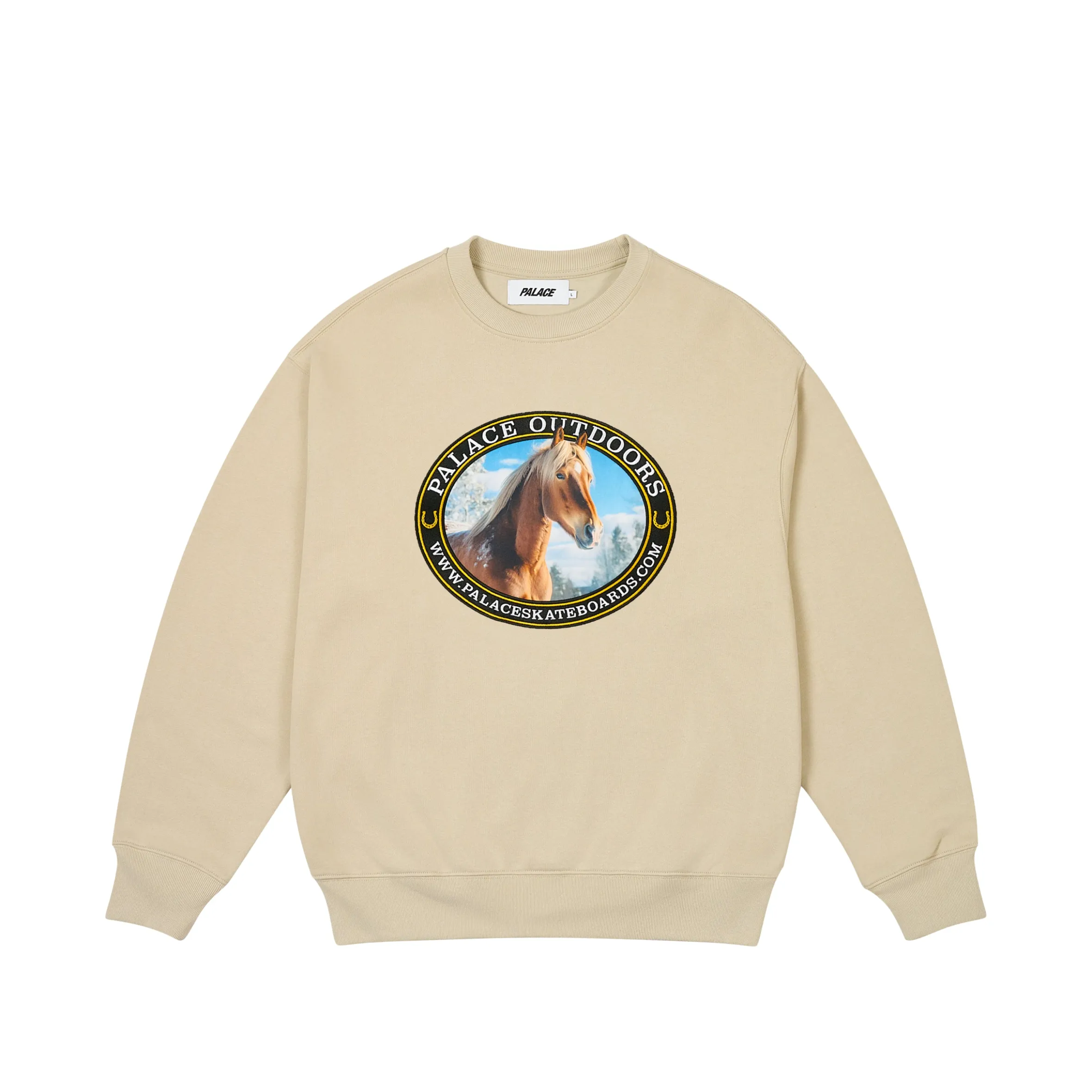 PALACE OUTDOORS CREW STONEY GREY