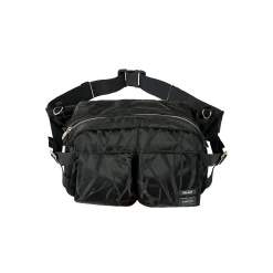 PALACE PORTER WAIST BAG BLACK / JACQUARD