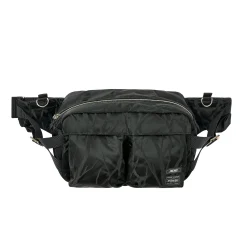 PALACE PORTER WAIST BAG BLACK / JACQUARD