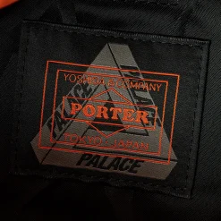 PALACE PORTER WAIST BAG BLACK / JACQUARD