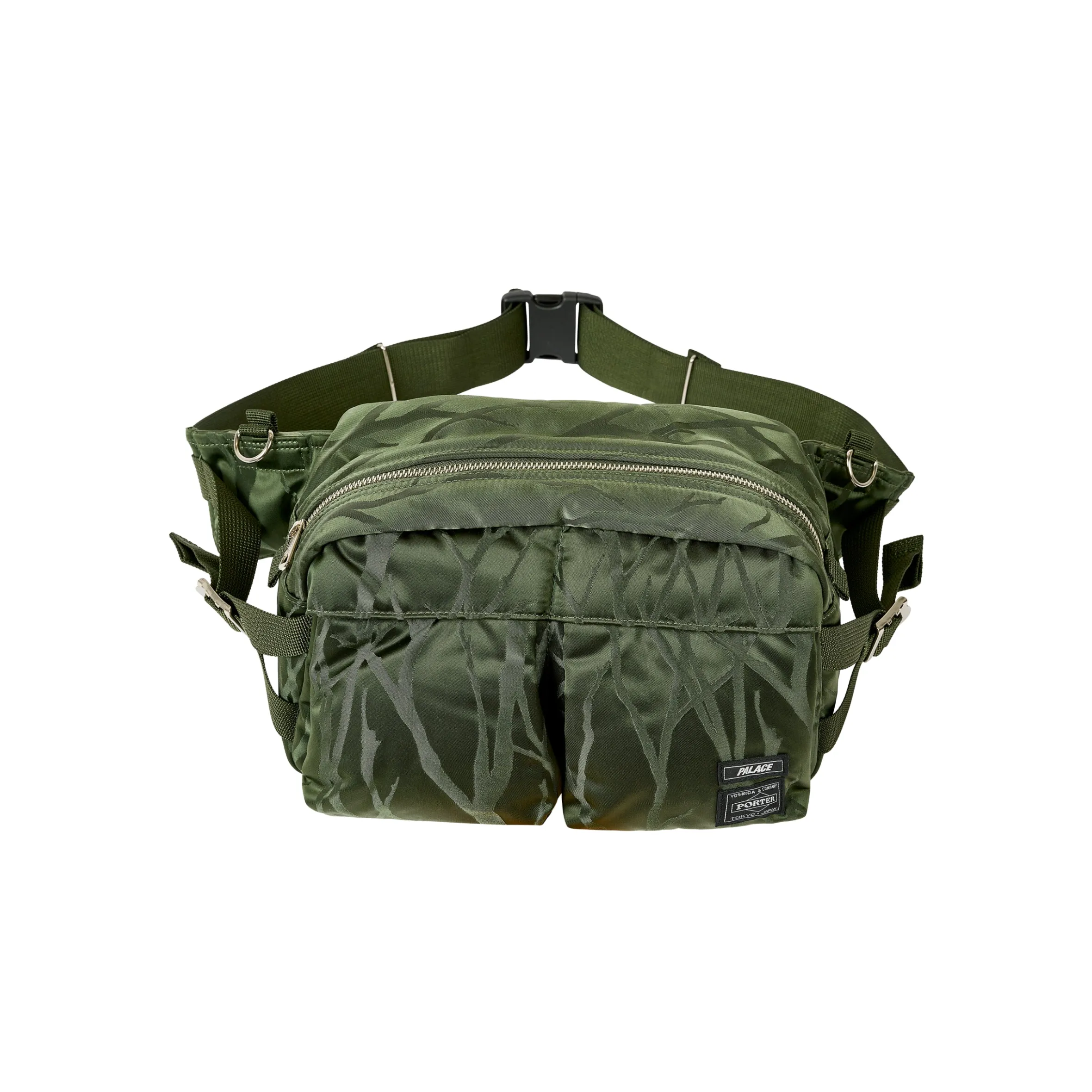 PALACE PORTER WAIST BAG OLIVE / JACQUARD