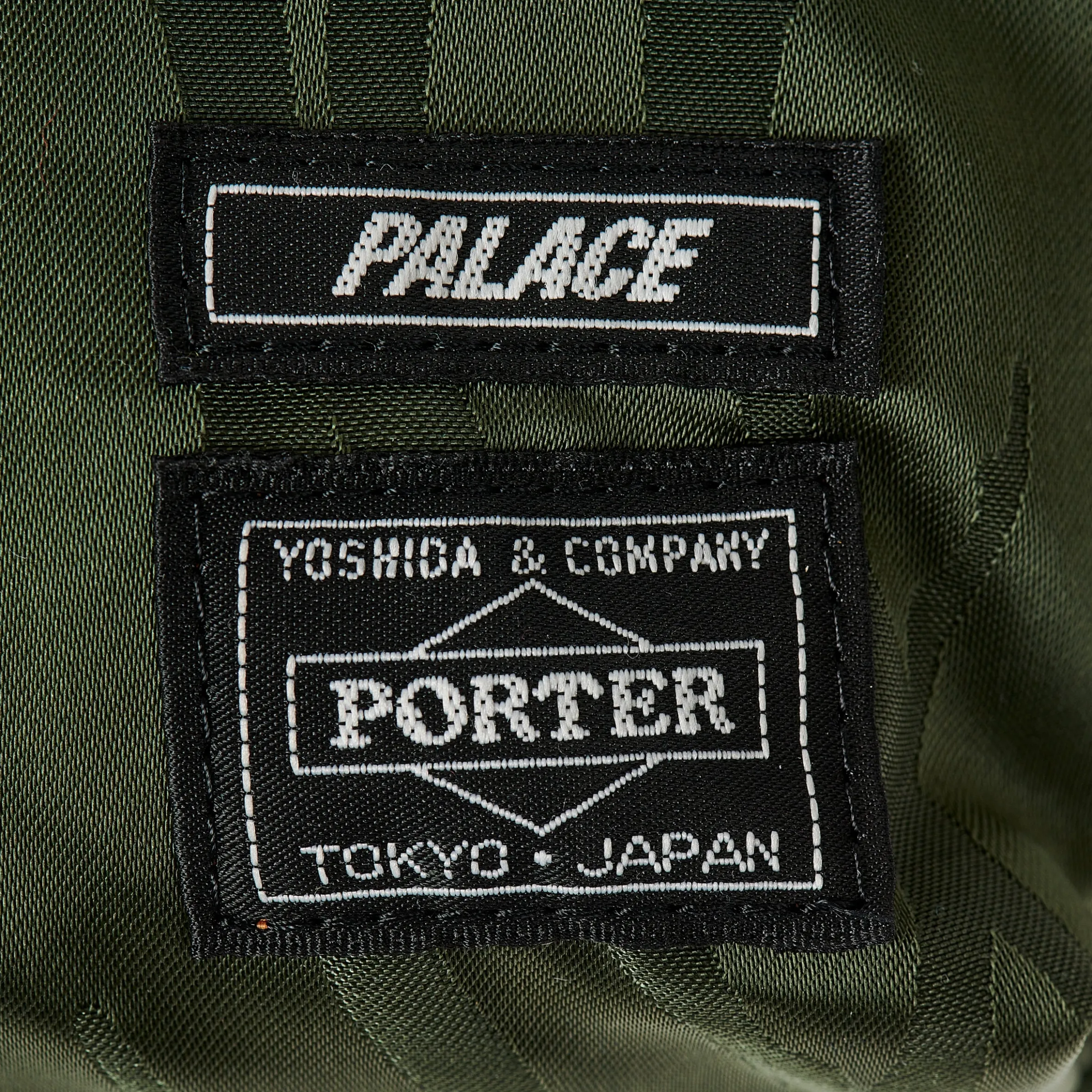 PALACE PORTER WAIST BAG OLIVE / JACQUARD