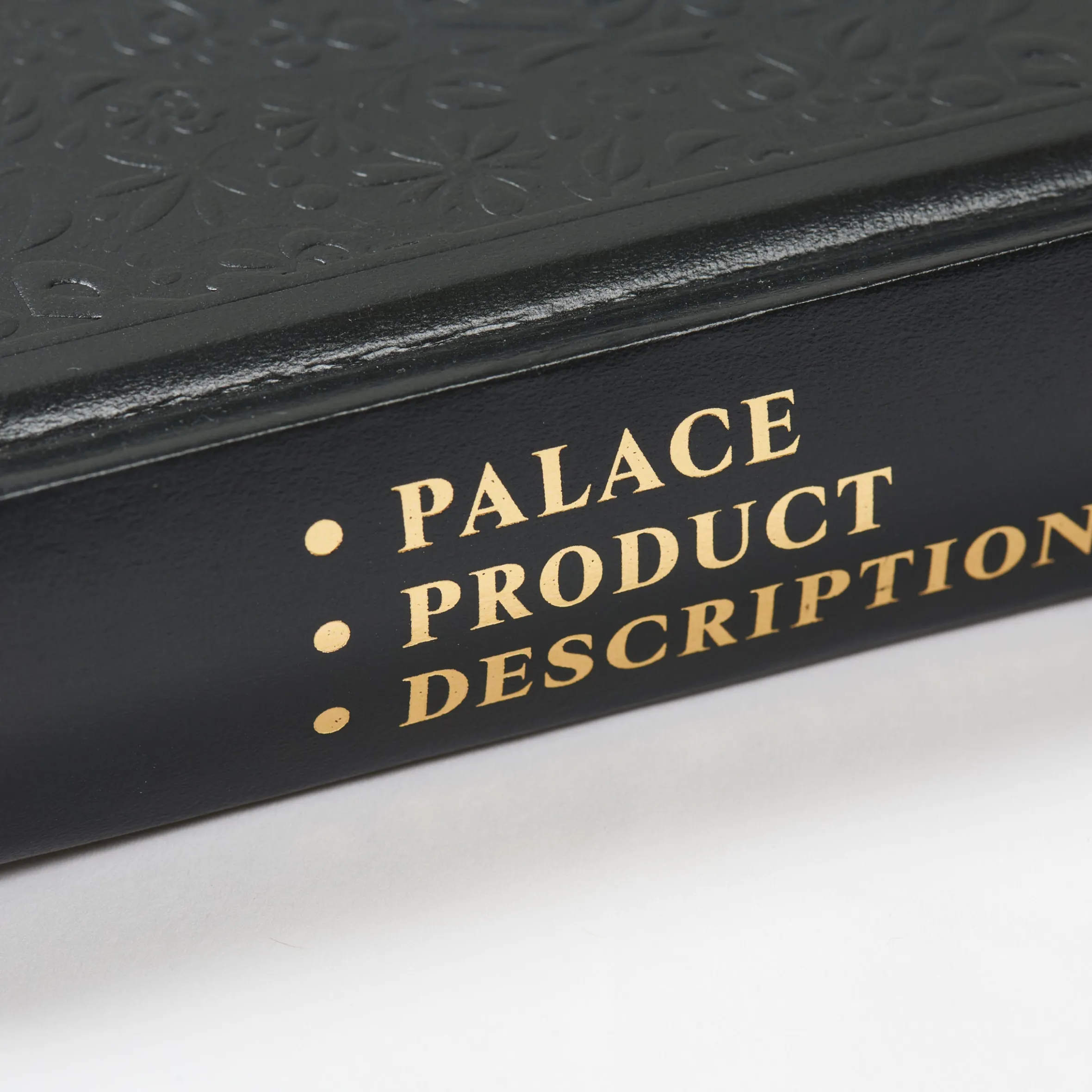 PALACE PRODUCT DESCRIPTIONS: THE SELECTED ARCHIVE BOOK BLACK