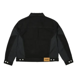 PANEL DENIM JACKET BLACK