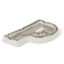 P-ASHTRAY WHITE / SILVER