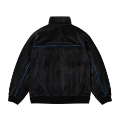 PIPED VELOUR FUNNEL BLACK
