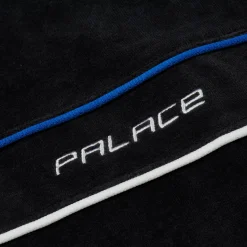 PIPED VELOUR FUNNEL BLACK