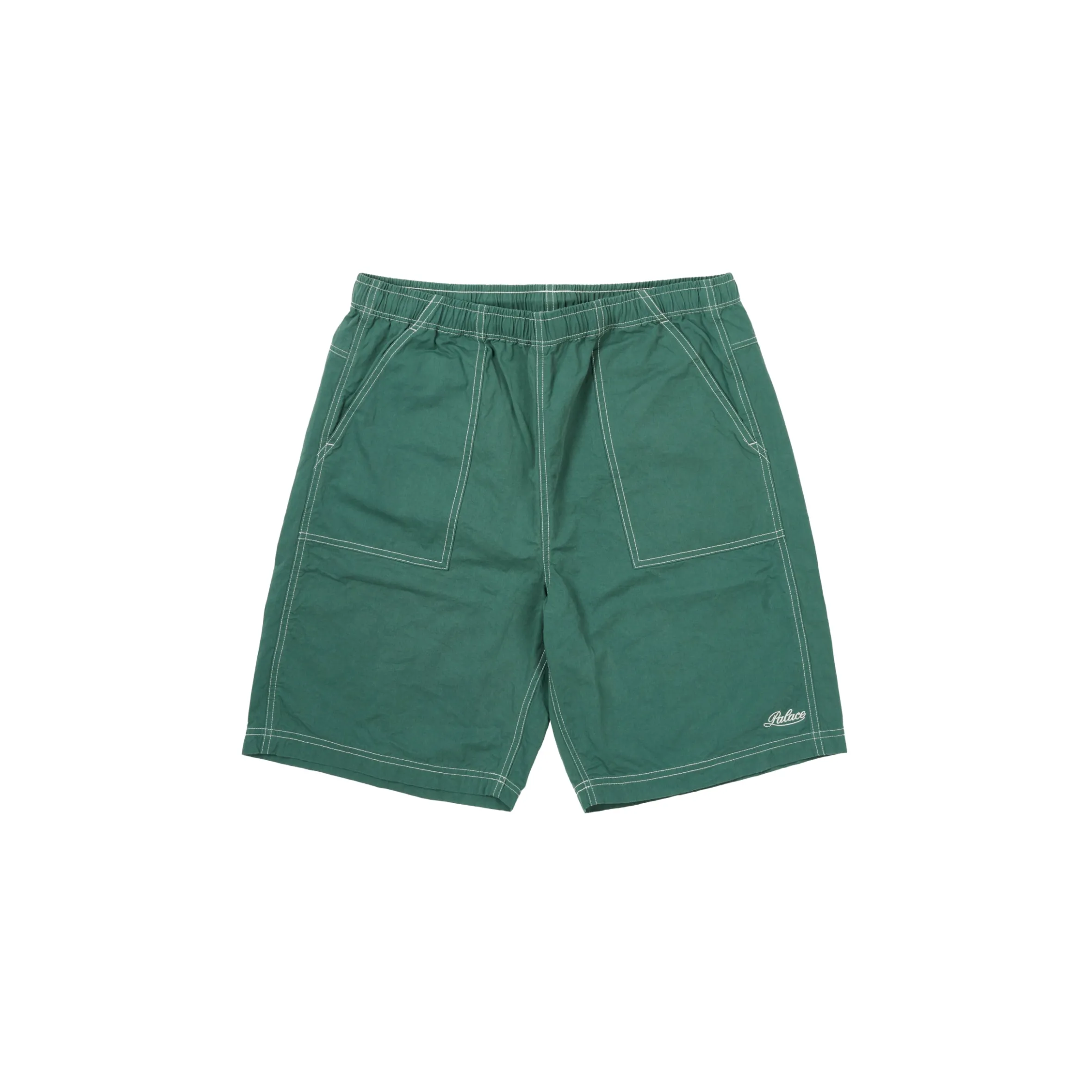 RINSED SHORT GREEN
