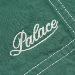 RINSED SHORT GREEN