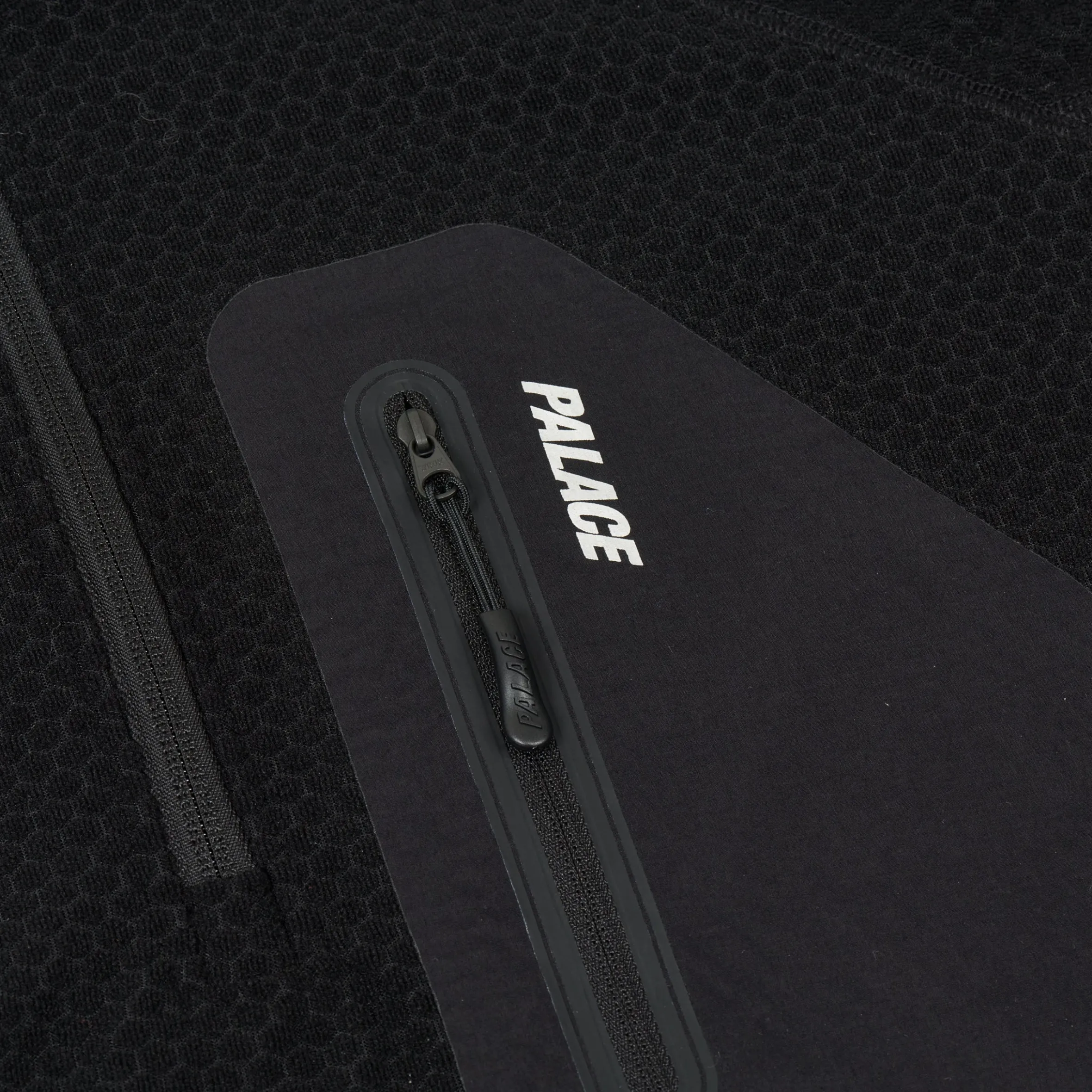 RUN IT 1/2 ZIP THERMAL TRACK JACKET BLACK