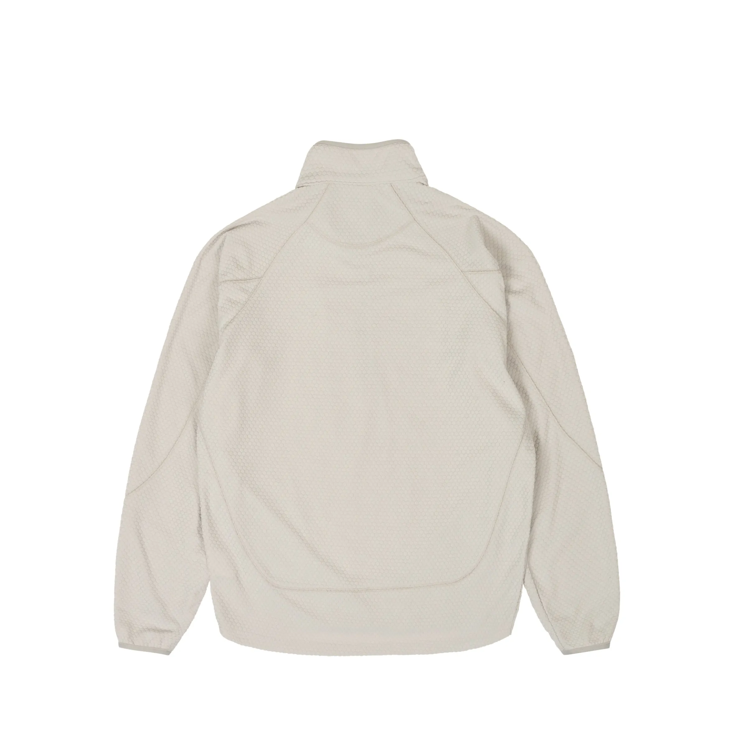 RUN IT 1/2 ZIP THERMAL TRACK JACKET CONCRETE GREY