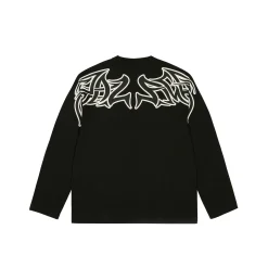 SKETCHY LONE WOLF LONGSLEEVE BLACK