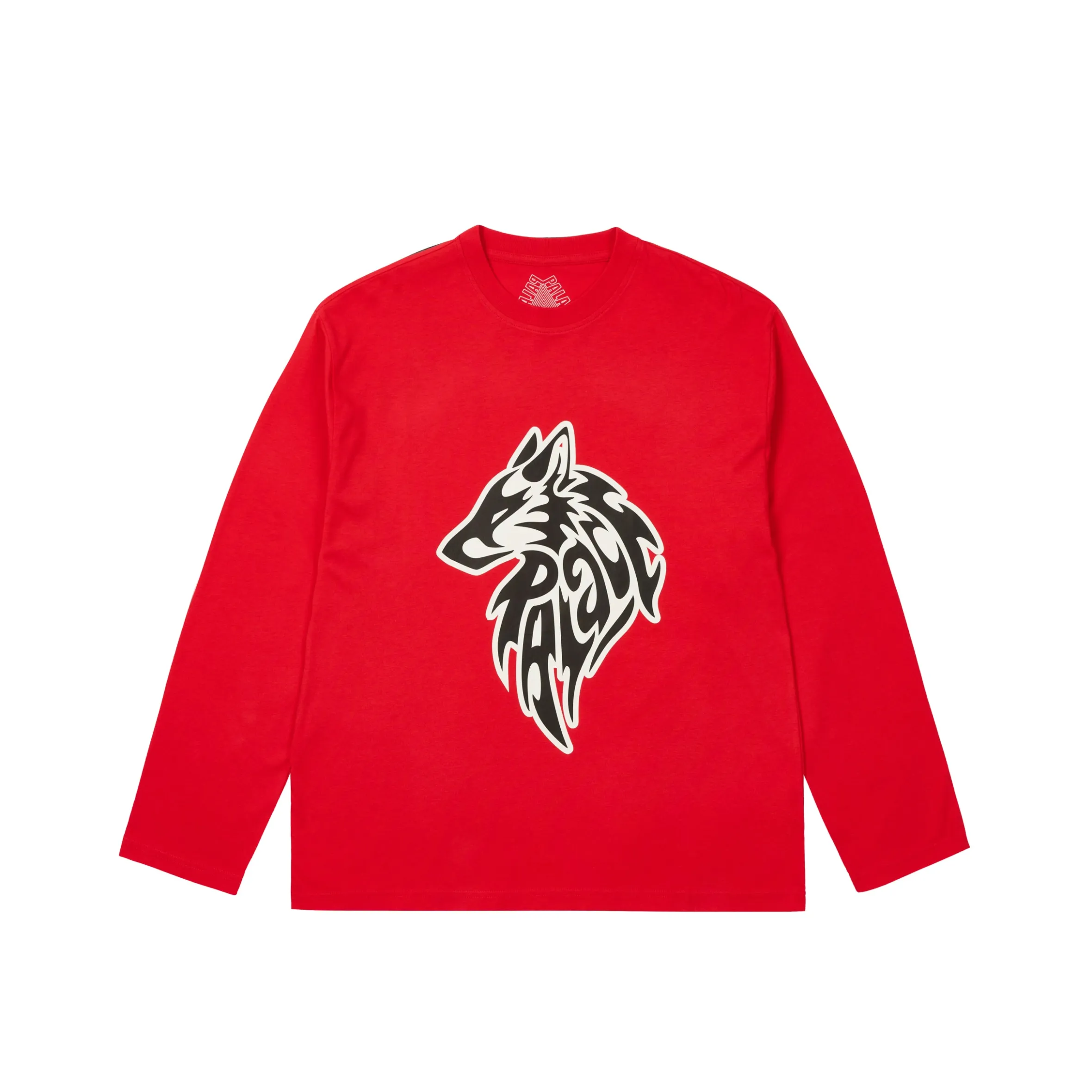 SKETCHY LONE WOLF LONGSLEEVE TRUEST RED