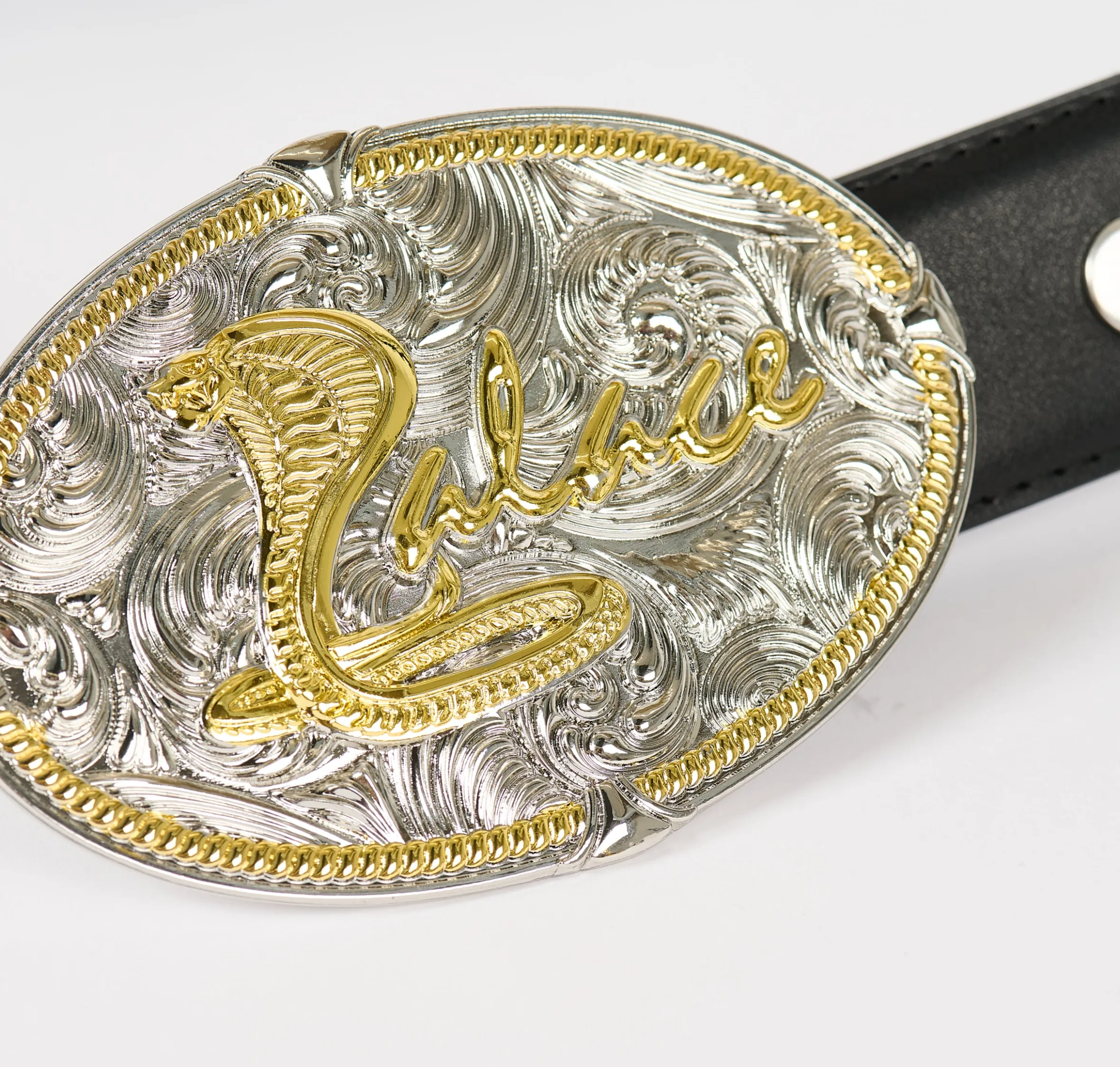 SNAKE BITE BELT SILVER