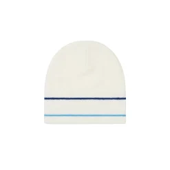 STRIPE NEIN CUFF BEANIE WHITE