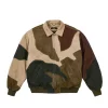 SUEDE APPLIQUE CAMO JACKET WOODLAND CAMO