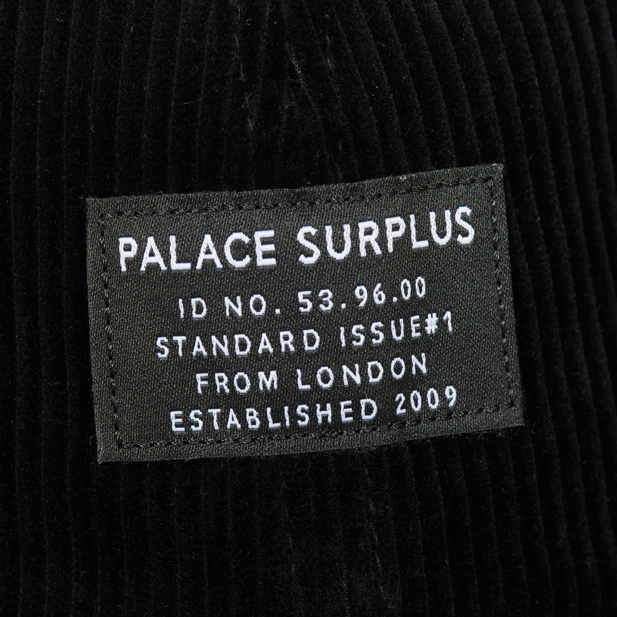SURPLUS CORDUROY PAL HAT BLACK