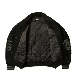 TORA TORA VARSITY JACKET BLACK