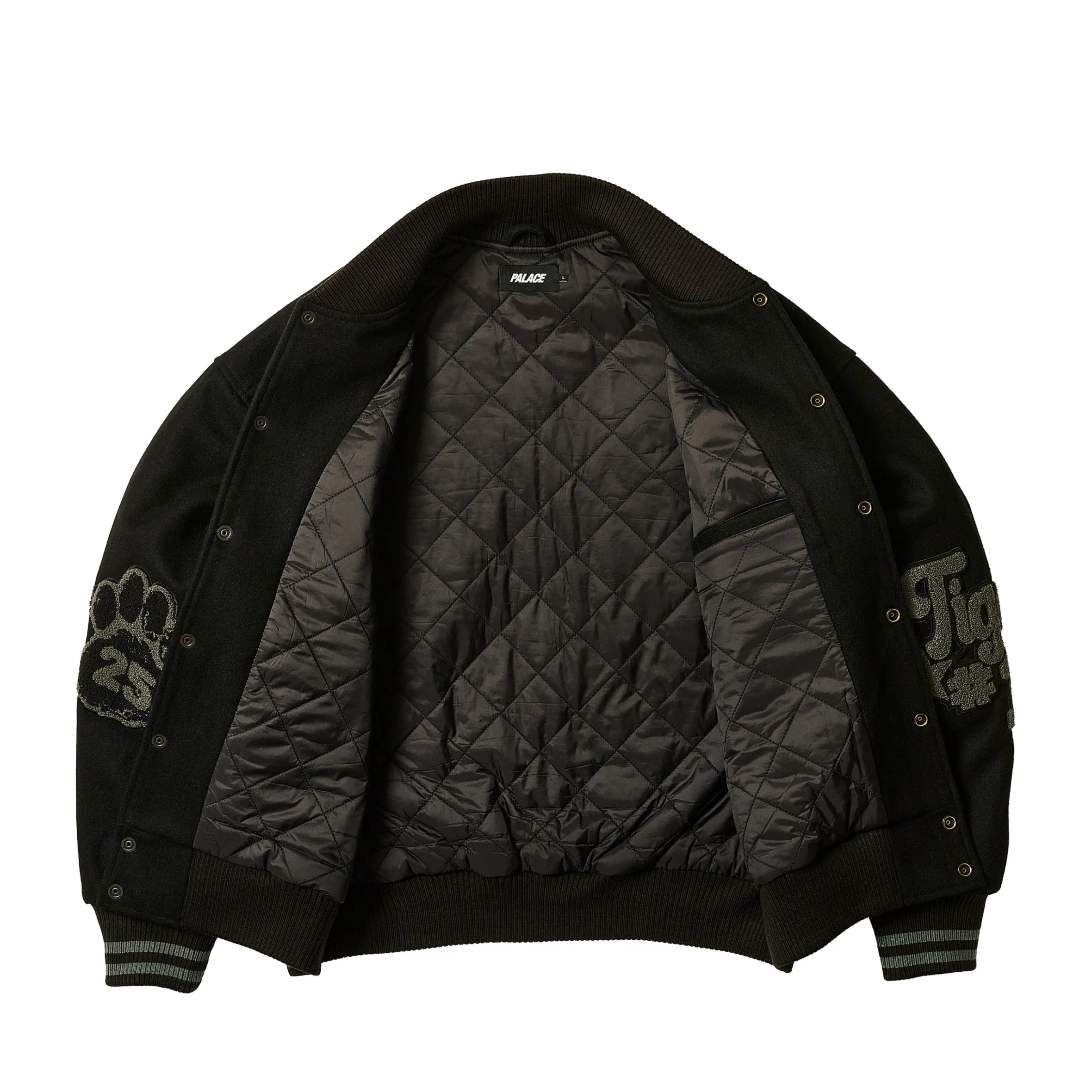TORA TORA VARSITY JACKET BLACK