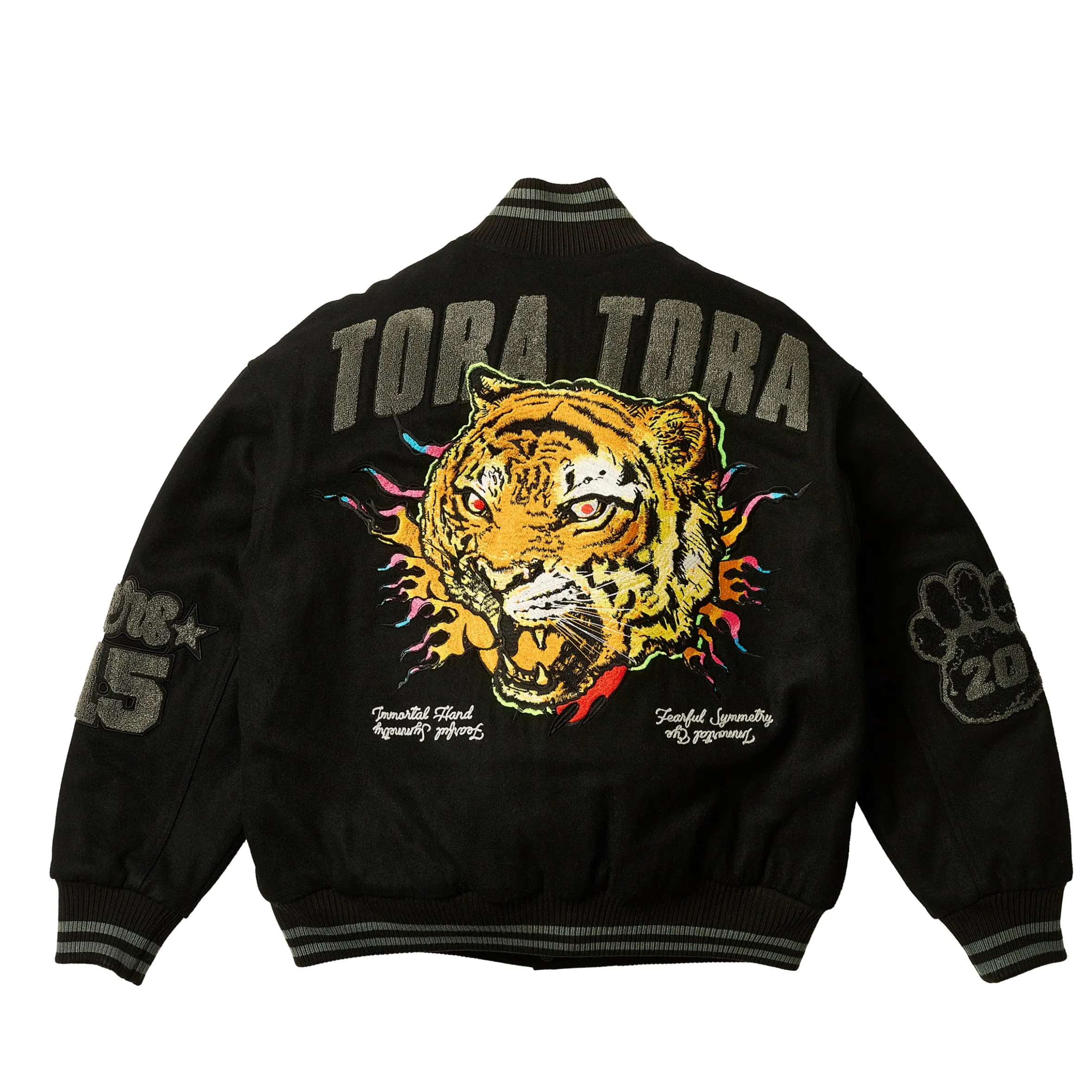 TORA TORA VARSITY JACKET BLACK