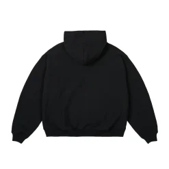 UNISEX ZIP HOOD BLACK