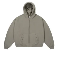 UNISEX ZIP HOOD CHARCOAL