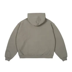 UNISEX ZIP HOOD CHARCOAL