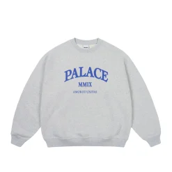 UNITAS OVERSIZED CREW GREY MARL
