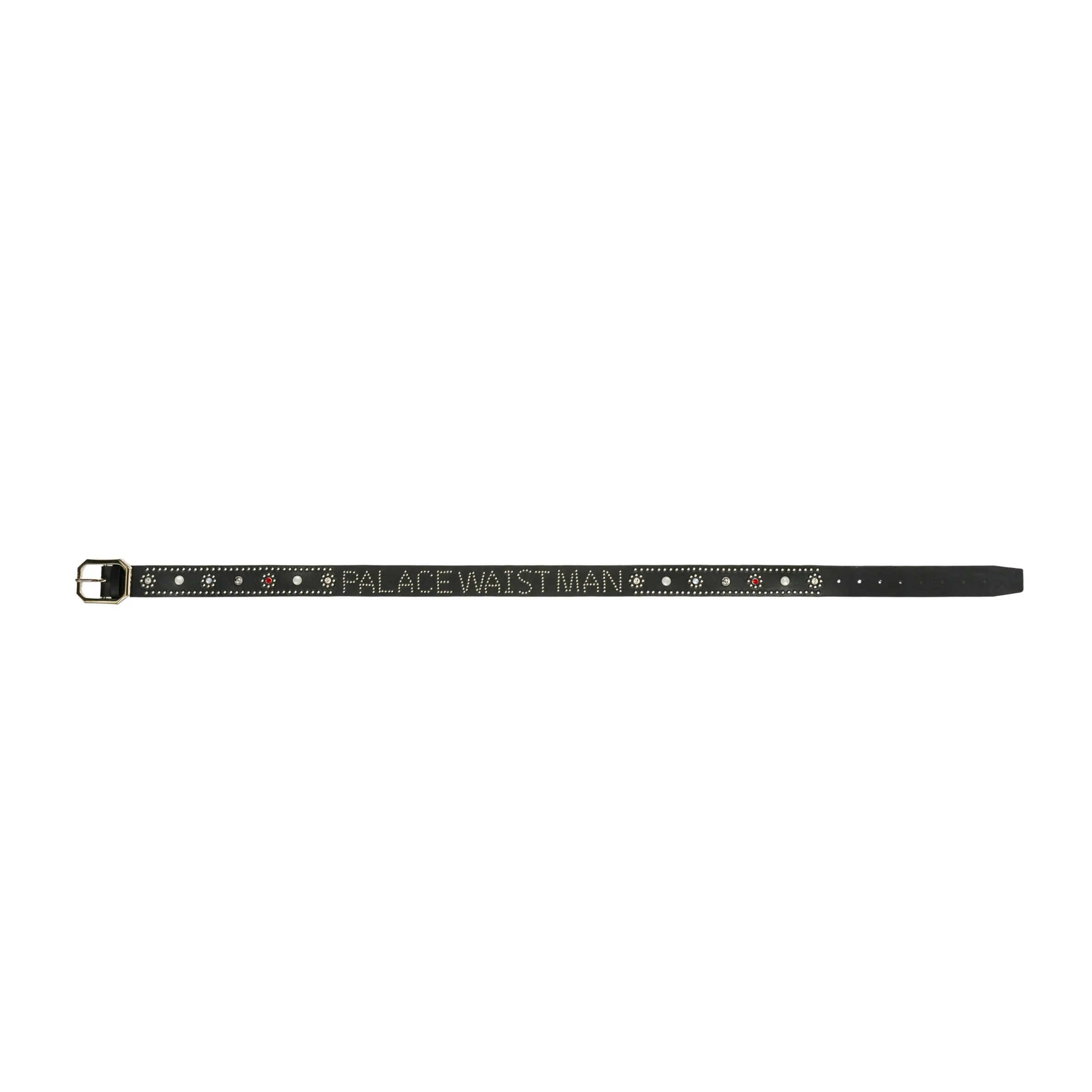 WAIST MAN STUDDED BELT BLACK / SILVER